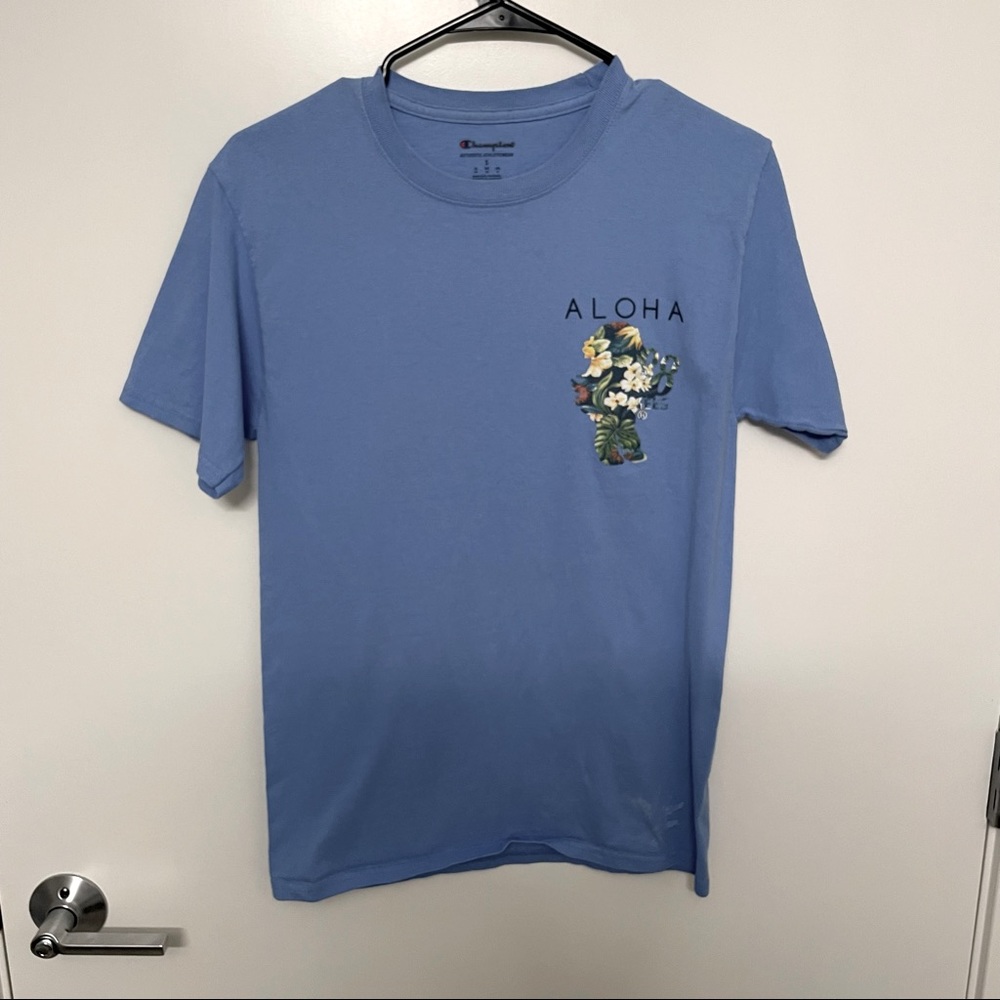 Champion t shirt, men, blue, Hawaii 88 tees